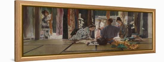 The Silk Merchant, 1892-Robert Frederick Blum-Framed Premier Image Canvas