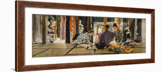 The Silk Merchant, Japan, 1892-Robert Frederick Blum-Framed Giclee Print