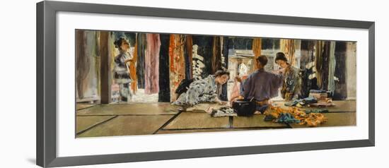 The Silk Merchant, Japan, 1892-Robert Frederick Blum-Framed Giclee Print