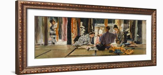 The Silk Merchant, Japan, 1892-Robert Frederick Blum-Framed Giclee Print