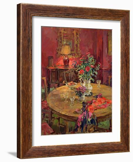 The Silk Scarf (Oil on Canvas)-Susan Ryder-Framed Giclee Print