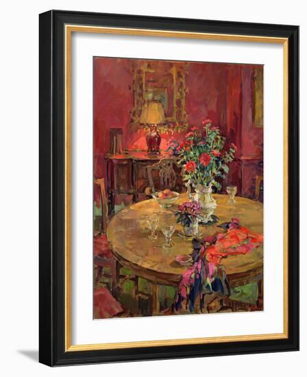 The Silk Scarf (Oil on Canvas)-Susan Ryder-Framed Giclee Print