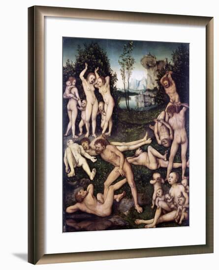 The Silver Age, 1527-Lucas Cranach the Elder-Framed Giclee Print