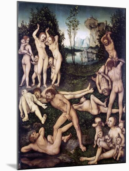 The Silver Age, 1527-Lucas Cranach the Elder-Mounted Giclee Print