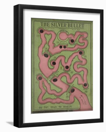 The Silver Bullet or The Road to Berlin, Game, 1914-null-Framed Giclee Print