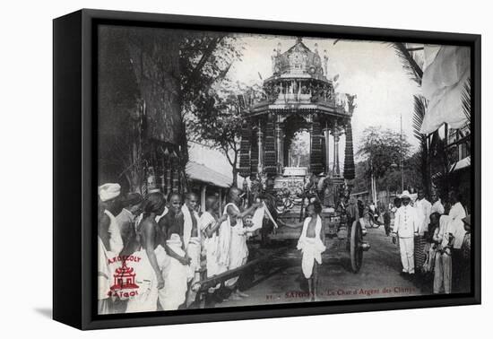 The Silver Chariot of the Chettiars, Saigon, Vietnam, 1912-null-Framed Premier Image Canvas