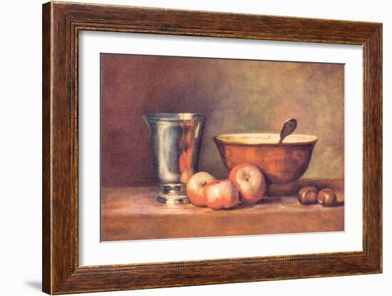 The Silver Cup-Jean-Baptiste Simeon Chardin-Framed Art Print