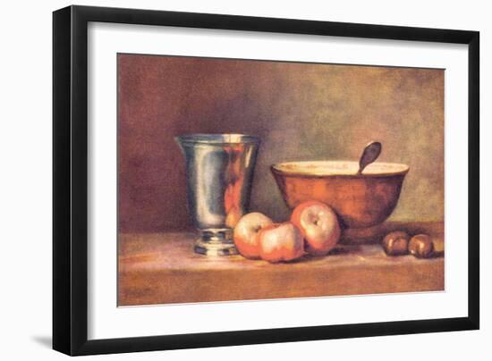 The Silver Cup-Jean-Baptiste Simeon Chardin-Framed Art Print
