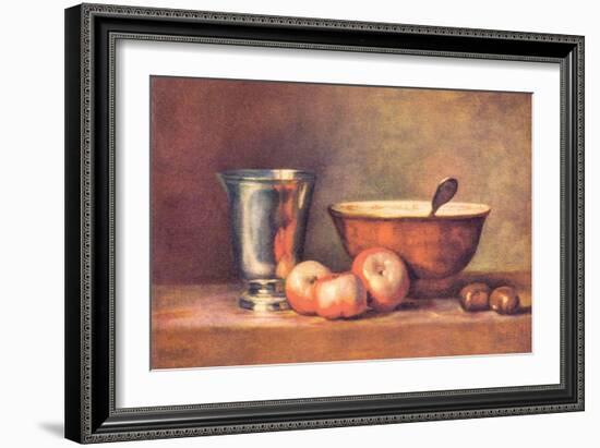 The Silver Cup-Jean-Baptiste Simeon Chardin-Framed Art Print