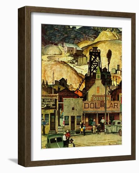 "The Silver Dollar," November 10, 1945-Mead Schaeffer-Framed Giclee Print