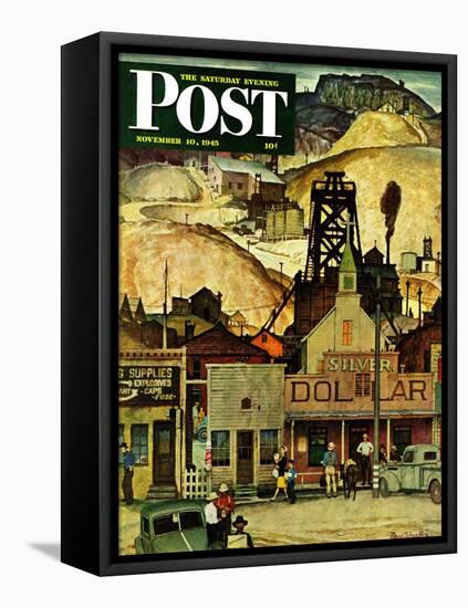 "The Silver Dollar," Saturday Evening Post Cover, November 10, 1945-Mead Schaeffer-Framed Premier Image Canvas