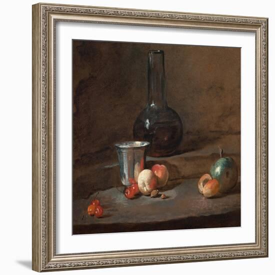 The Silver Goblet, C.1728-Jean-Baptiste Simeon Chardin-Framed Giclee Print