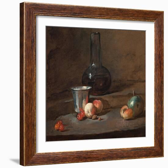 The Silver Goblet, C.1728-Jean-Baptiste Simeon Chardin-Framed Giclee Print