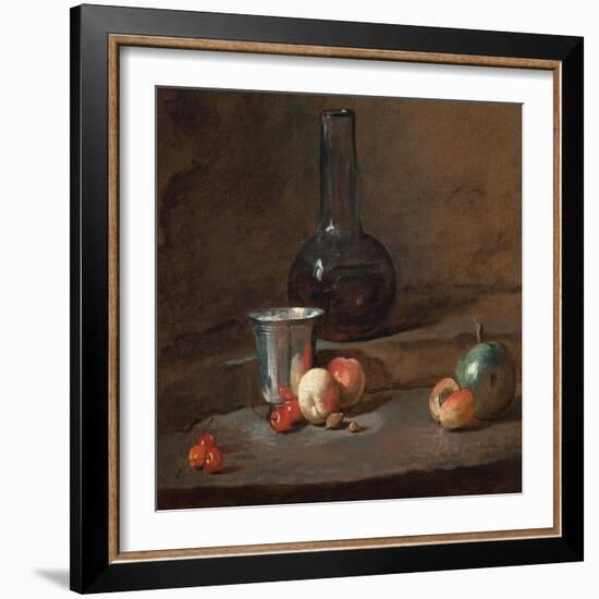 The Silver Goblet, C.1728-Jean-Baptiste Simeon Chardin-Framed Giclee Print