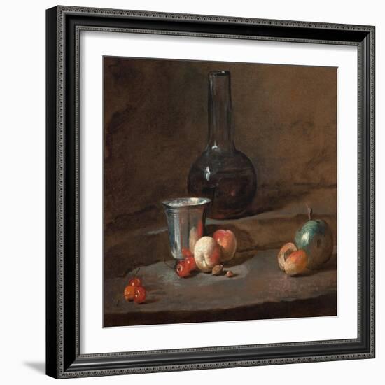 The Silver Goblet, C.1728-Jean-Baptiste Simeon Chardin-Framed Giclee Print