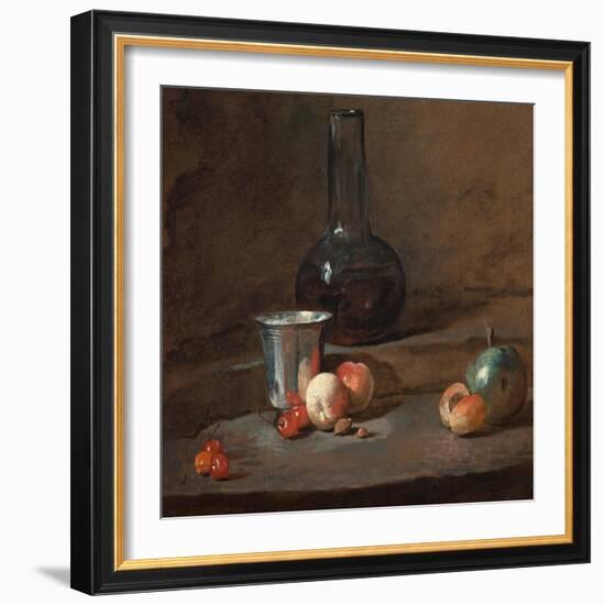 The Silver Goblet, C.1728-Jean-Baptiste Simeon Chardin-Framed Giclee Print