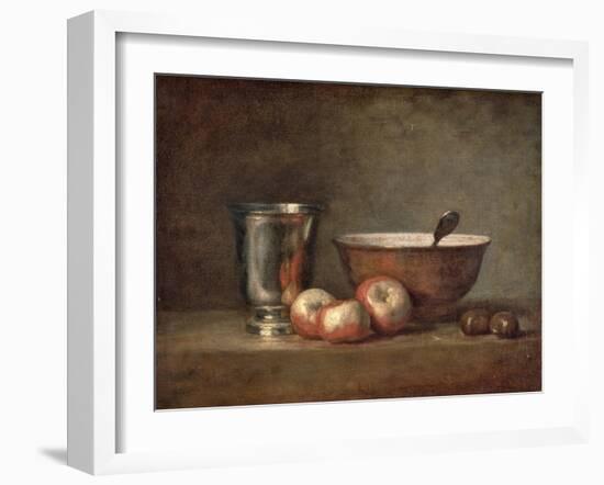 The Silver Goblet, c.1768-Jean-Baptiste Simeon Chardin-Framed Giclee Print