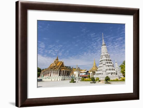 The Silver Pagoda (Wat Preah Keo) in the Capital City of Phnom Penh, Cambodia, Indochina-Michael Nolan-Framed Photographic Print