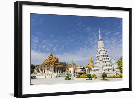 The Silver Pagoda (Wat Preah Keo) in the Capital City of Phnom Penh, Cambodia, Indochina-Michael Nolan-Framed Photographic Print