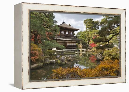 The Silver Pavilion, Buddhist Temple of Ginkaku-Ji, Northern Higashiyama, Kyoto, Japan-Stuart Black-Framed Premier Image Canvas