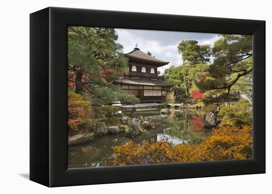 The Silver Pavilion, Buddhist Temple of Ginkaku-Ji, Northern Higashiyama, Kyoto, Japan-Stuart Black-Framed Premier Image Canvas