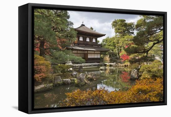 The Silver Pavilion, Buddhist Temple of Ginkaku-Ji, Northern Higashiyama, Kyoto, Japan-Stuart Black-Framed Premier Image Canvas