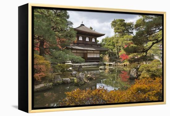 The Silver Pavilion, Buddhist Temple of Ginkaku-Ji, Northern Higashiyama, Kyoto, Japan-Stuart Black-Framed Premier Image Canvas