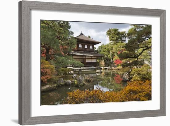 The Silver Pavilion, Buddhist Temple of Ginkaku-Ji, Northern Higashiyama, Kyoto, Japan-Stuart Black-Framed Photographic Print