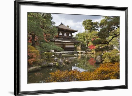 The Silver Pavilion, Buddhist Temple of Ginkaku-Ji, Northern Higashiyama, Kyoto, Japan-Stuart Black-Framed Photographic Print