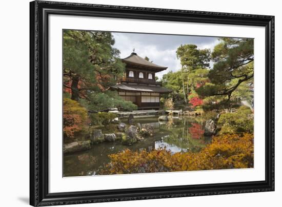 The Silver Pavilion, Buddhist Temple of Ginkaku-Ji, Northern Higashiyama, Kyoto, Japan-Stuart Black-Framed Photographic Print