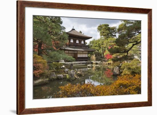 The Silver Pavilion, Buddhist Temple of Ginkaku-Ji, Northern Higashiyama, Kyoto, Japan-Stuart Black-Framed Photographic Print