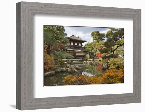 The Silver Pavilion, Buddhist Temple of Ginkaku-Ji, Northern Higashiyama, Kyoto, Japan-Stuart Black-Framed Photographic Print