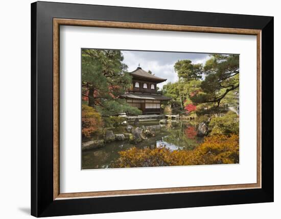 The Silver Pavilion, Buddhist Temple of Ginkaku-Ji, Northern Higashiyama, Kyoto, Japan-Stuart Black-Framed Photographic Print