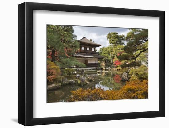 The Silver Pavilion, Buddhist Temple of Ginkaku-Ji, Northern Higashiyama, Kyoto, Japan-Stuart Black-Framed Photographic Print