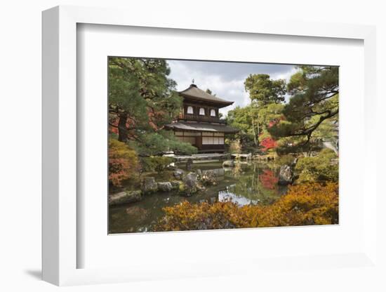 The Silver Pavilion, Buddhist Temple of Ginkaku-Ji, Northern Higashiyama, Kyoto, Japan-Stuart Black-Framed Photographic Print