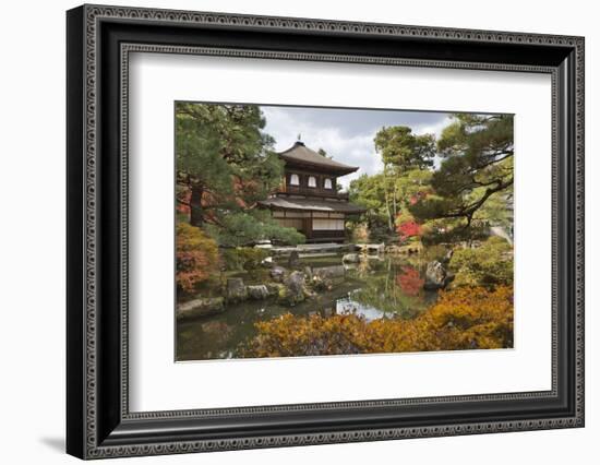 The Silver Pavilion, Buddhist Temple of Ginkaku-Ji, Northern Higashiyama, Kyoto, Japan-Stuart Black-Framed Photographic Print