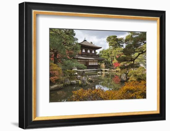 The Silver Pavilion, Buddhist Temple of Ginkaku-Ji, Northern Higashiyama, Kyoto, Japan-Stuart Black-Framed Photographic Print