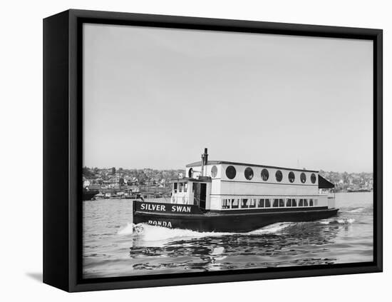 The Silver Swan on Lake Union-Ray Krantz-Framed Premier Image Canvas