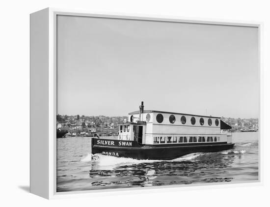 The Silver Swan on Lake Union-Ray Krantz-Framed Premier Image Canvas