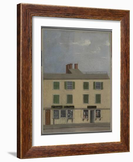 The Silversmith Shop of William Homes, Jr., c.1816-25-American School-Framed Giclee Print