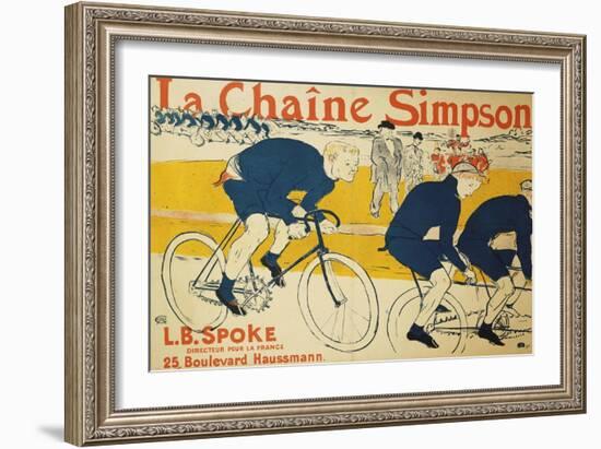 The Simpson Chain; La Chaine Simpson, 1896-Henri de Toulouse-Lautrec-Framed Giclee Print