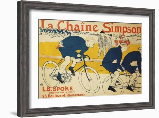 The Simpson Chain; La Chaine Simpson, 1896-Henri de Toulouse-Lautrec-Framed Giclee Print