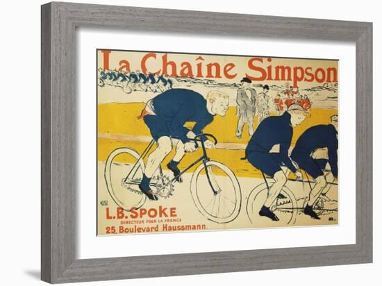 The Simpson Chain; La Chaine Simpson, 1896-Henri de Toulouse-Lautrec-Framed Giclee Print