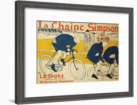 The Simpson Chain; La Chaine Simpson, 1896-Henri de Toulouse-Lautrec-Framed Giclee Print