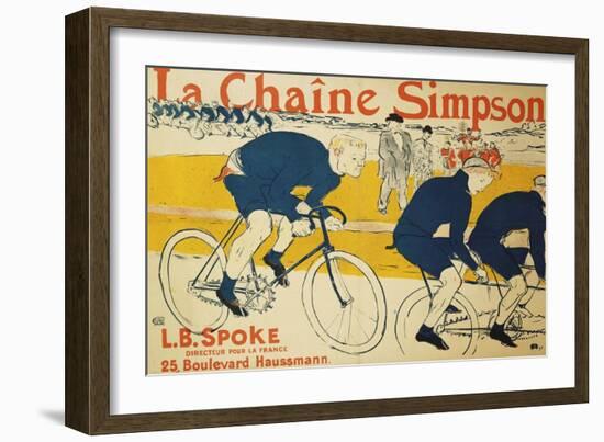 The Simpson Chain; La Chaine Simpson, 1896-Henri de Toulouse-Lautrec-Framed Giclee Print