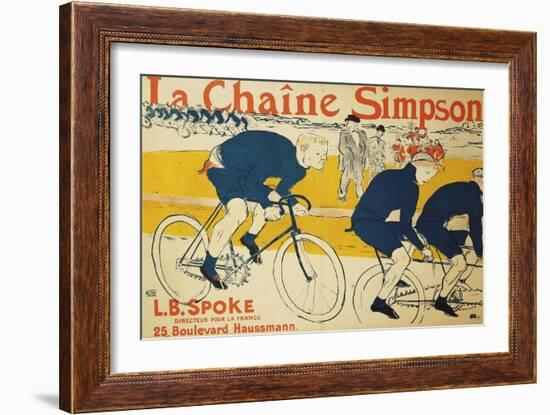 The Simpson Chain; La Chaine Simpson, 1896-Henri de Toulouse-Lautrec-Framed Giclee Print