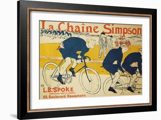 The Simpson Chain; La Chaine Simpson, 1896-Henri de Toulouse-Lautrec-Framed Giclee Print