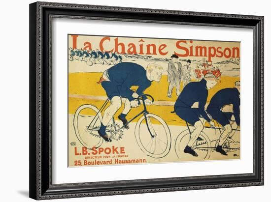 The Simpson Chain; La Chaine Simpson, 1896-Henri de Toulouse-Lautrec-Framed Giclee Print