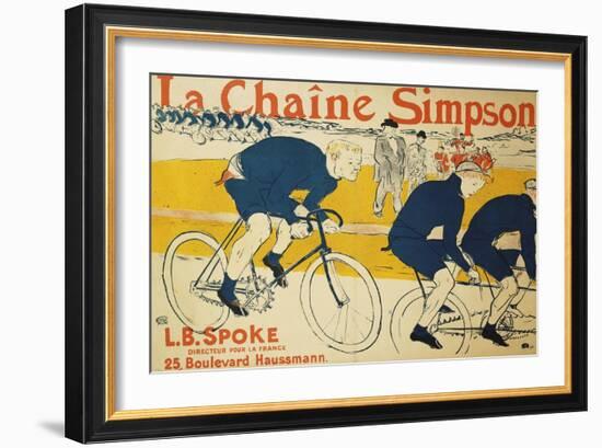 The Simpson Chain; La Chaine Simpson, 1896-Henri de Toulouse-Lautrec-Framed Giclee Print