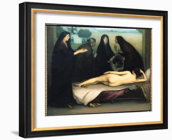 The Sin-Julio Romero de Torres-Framed Giclee Print